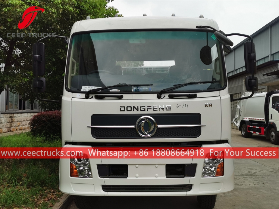 Dongfeng RHD Swing arm refuse truck