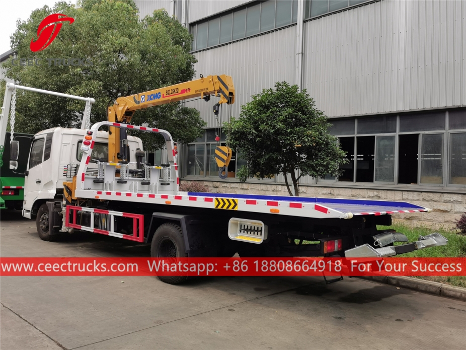 5Tons Road Wrecker na may Crane