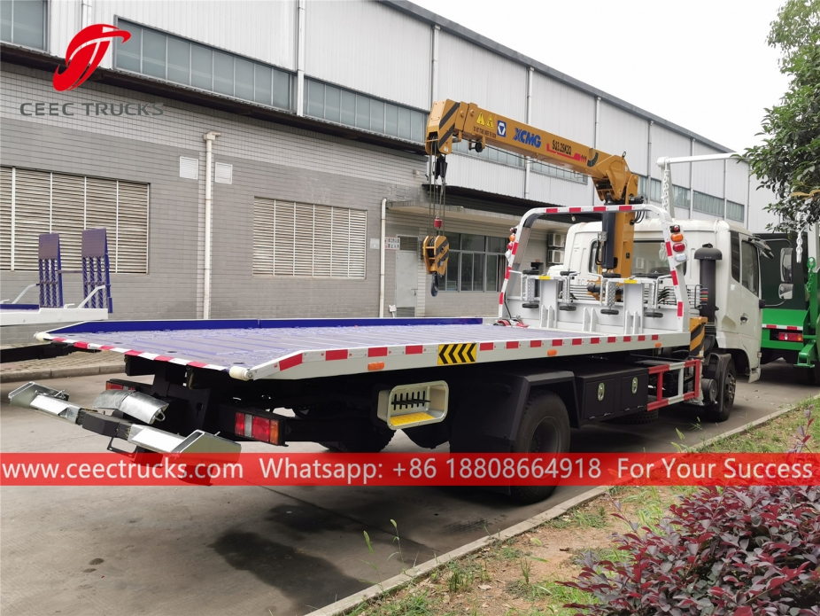 5Tons Road Wrecker na may Crane