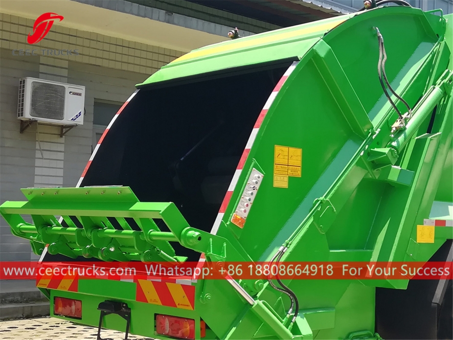 european standard 10,000 liters compressed garbage truck body