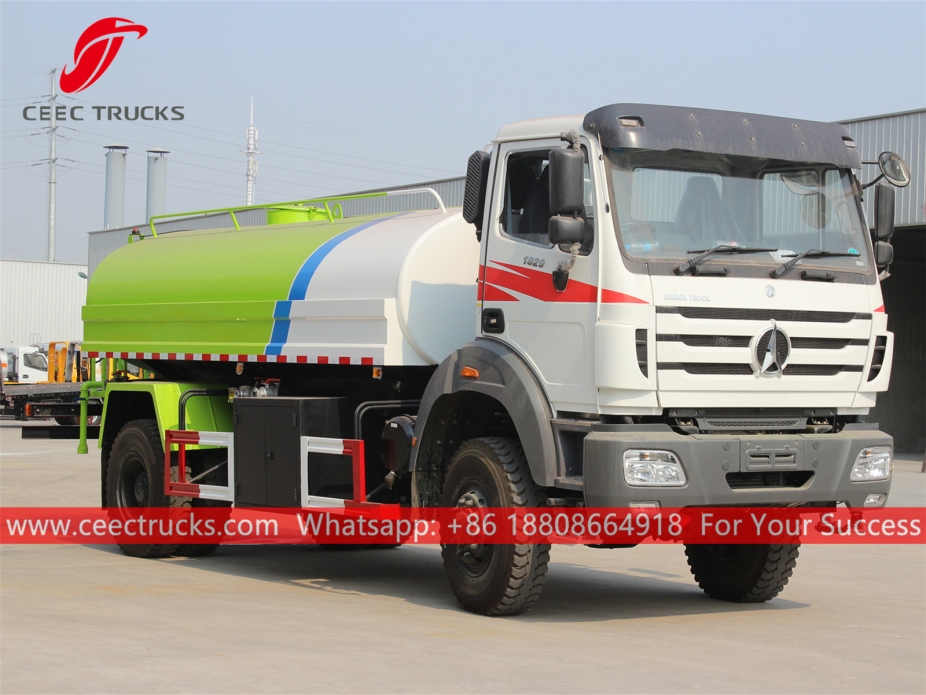 Beiben 4x4 RHD Water tanker truck