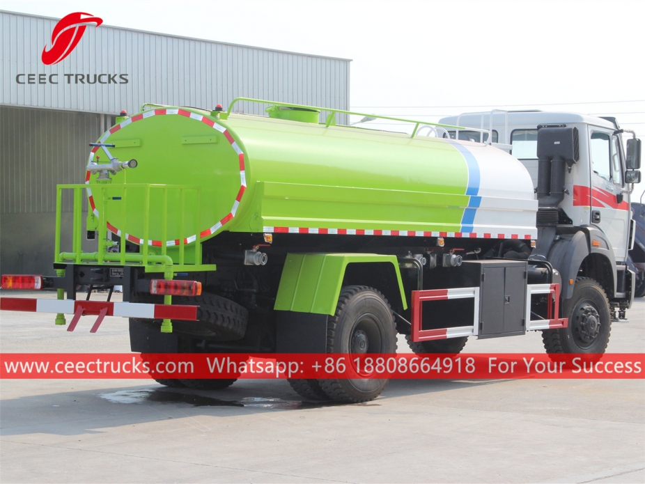 Beiben 4x4 RHD Water tanker truck