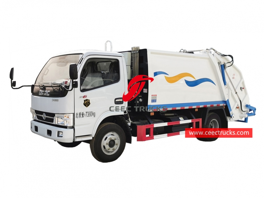 Dongfeng 6CBM Back Loading Garbage Truck