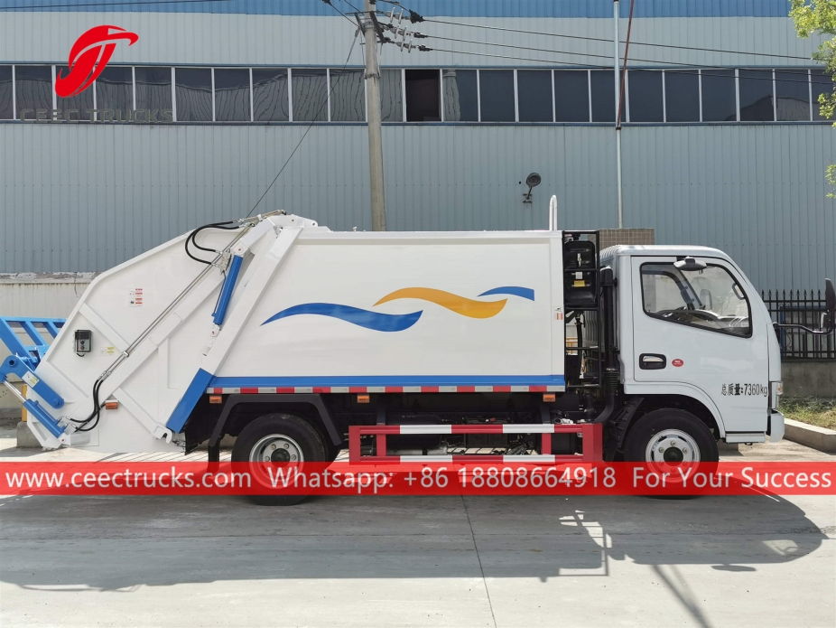 Dongfeng 6CBM Back Loading Garbage Truck