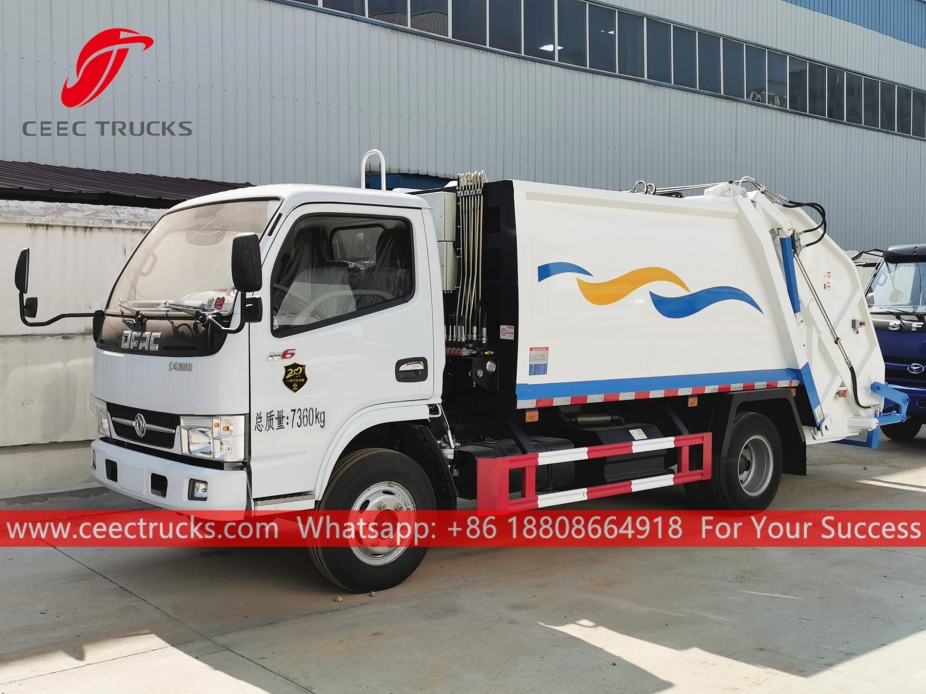 Dongfeng 6CBM Back Loading Garbage Truck