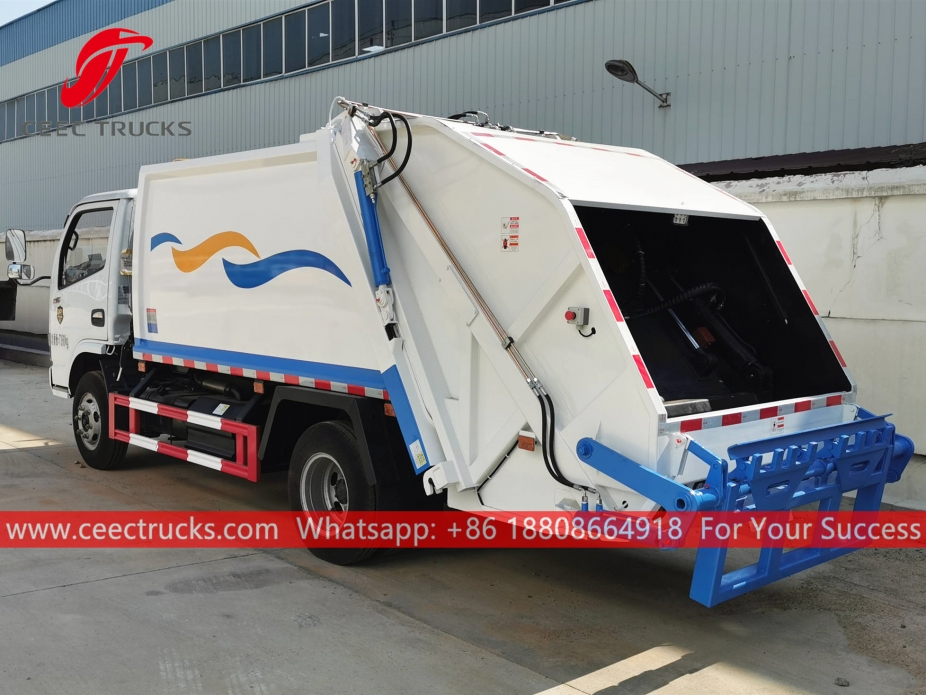 Dongfeng 6CBM Back Loading Garbage Truck