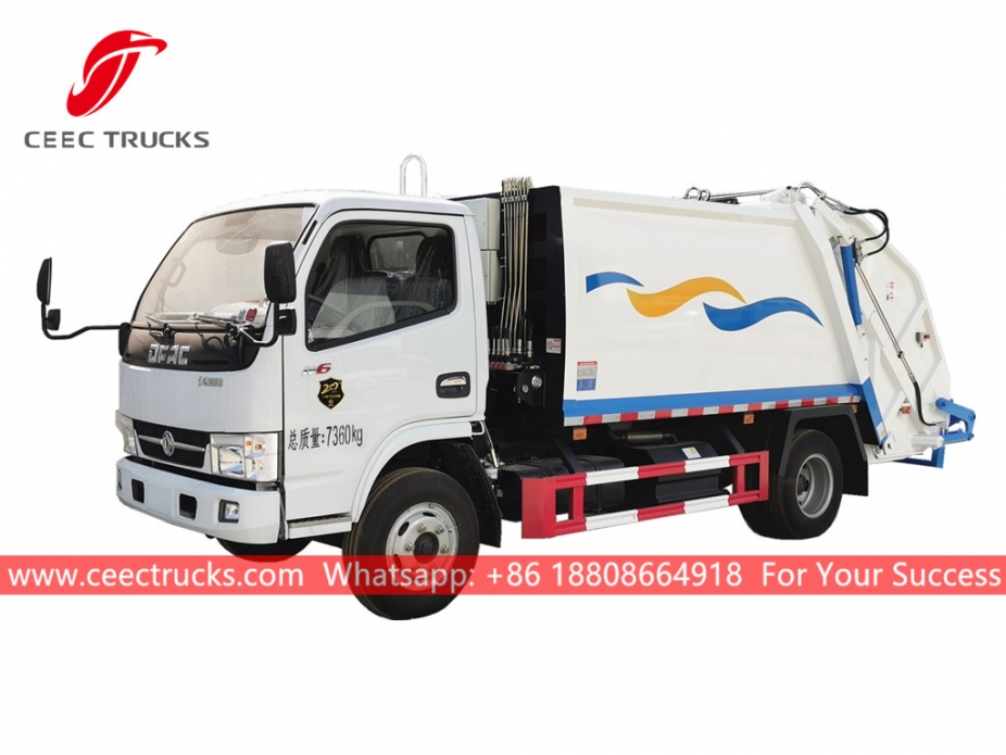 Dongfeng 6CBM Back Loading Garbage Truck