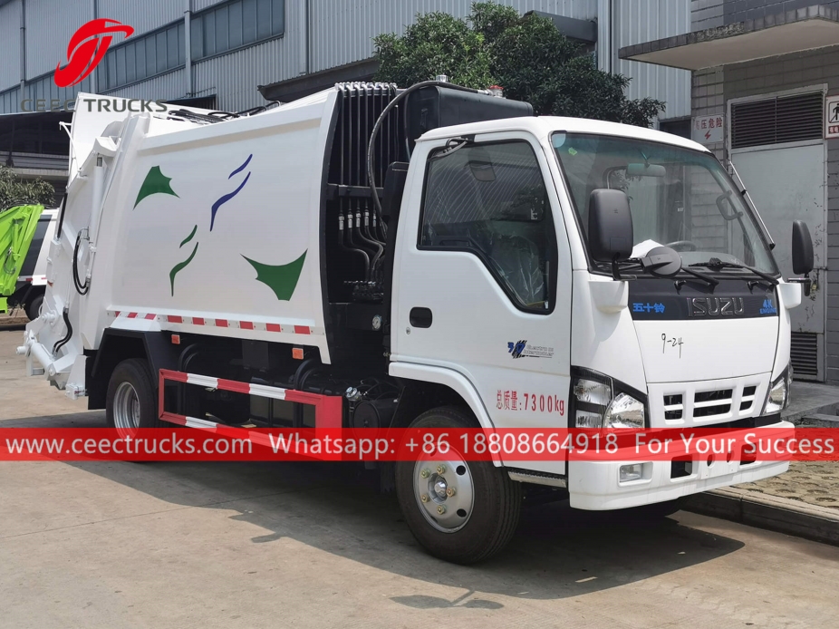 ISUZU 6CBM Rear load garbage truck