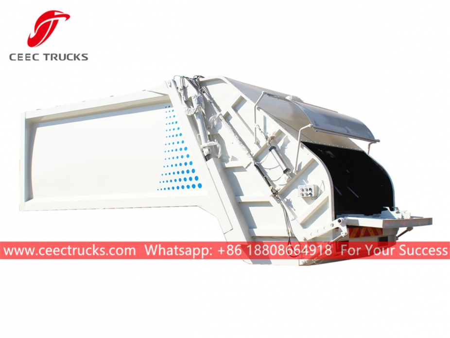 european standard 12,000 liters compression garbage truck body