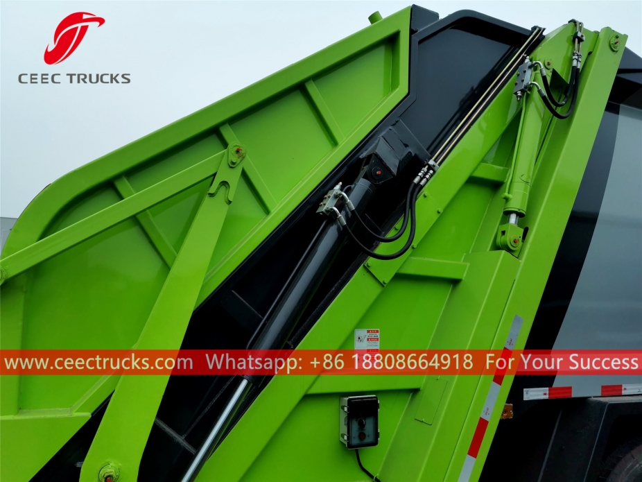 European standard 10,000 liters compressed refuse truck body