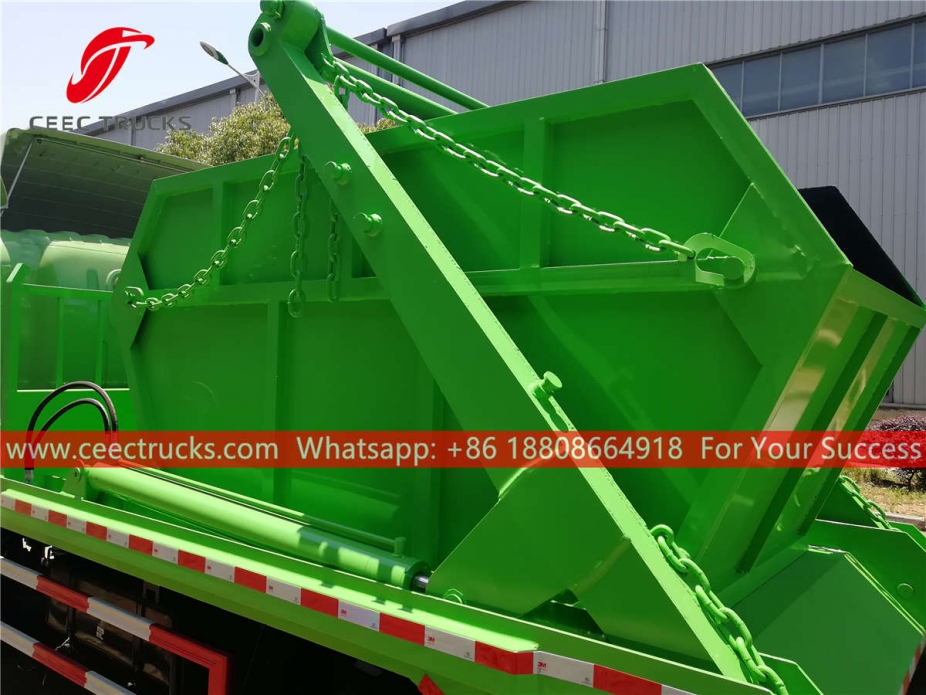 HOWO 120HP RHD swing arm garbage truck