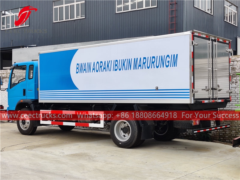 HOWO 4×2 right hand drive van cargo truck