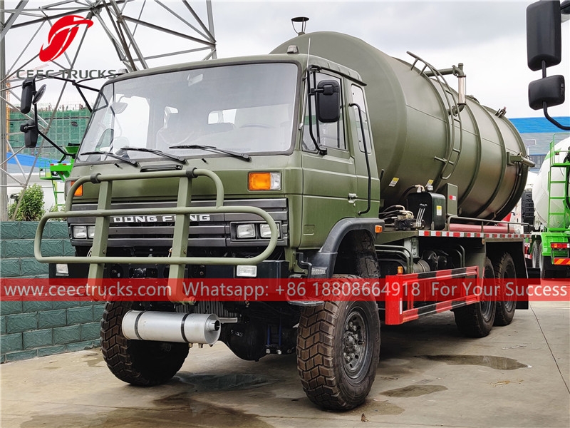 Dongfeng all wheel drive vacuum tanker truck