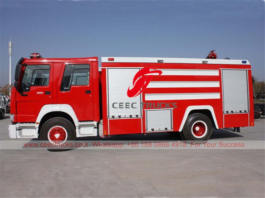 HOWO water tank fire engine