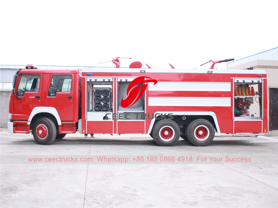 HOWO 10 wheeler fire engine