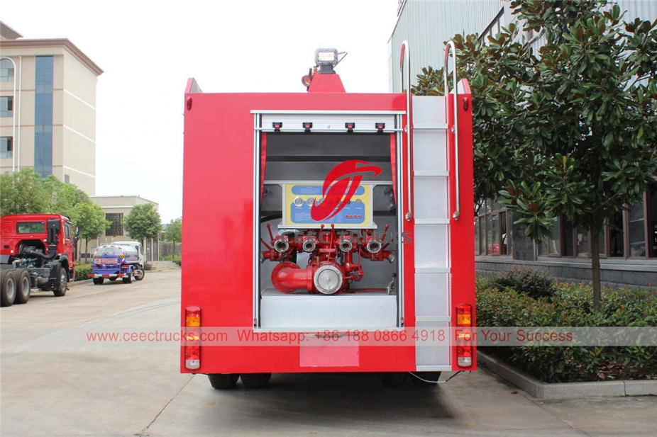 HOWO 10 ton water tank fire truck