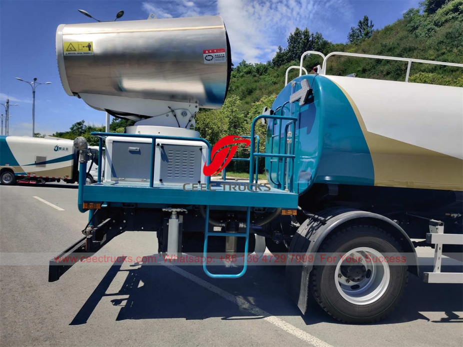 ISUZU water truck mounted dust suppression system