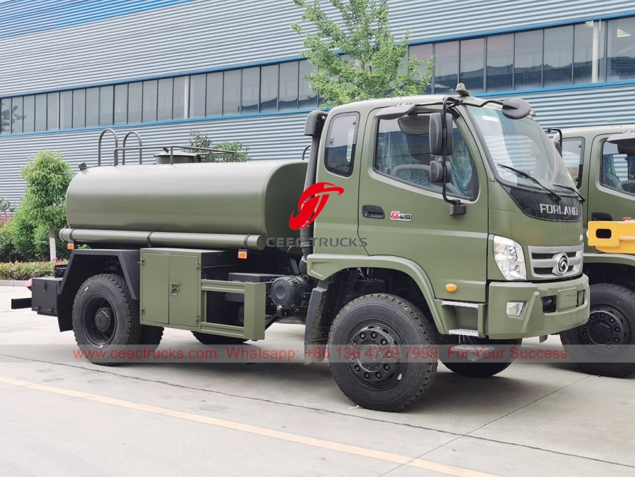 FOTON 4×4 stainless steel water tanker