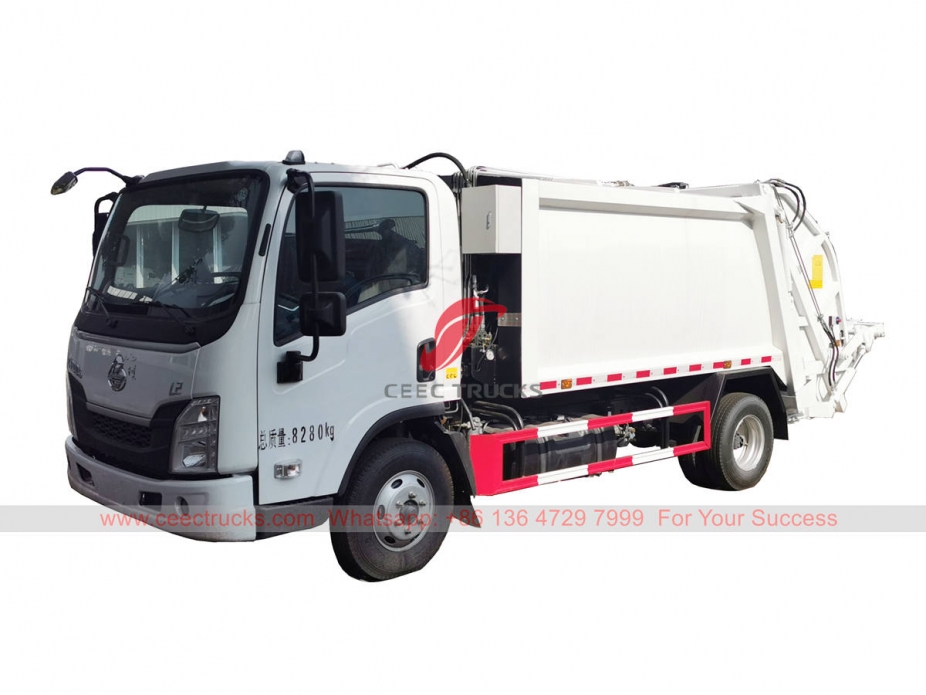 Chenglong 6 wheeler garbage compactor truck