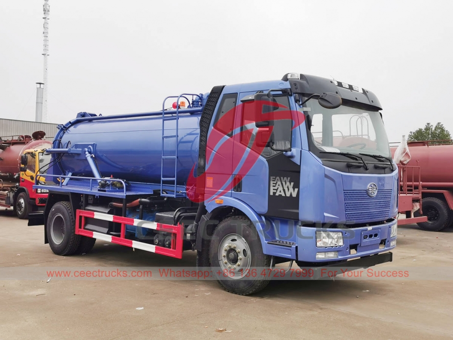 FAW 4×2 vacuum suction truck at best price