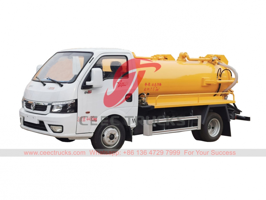 Dongfeng small sewer vacuum truck at special offer