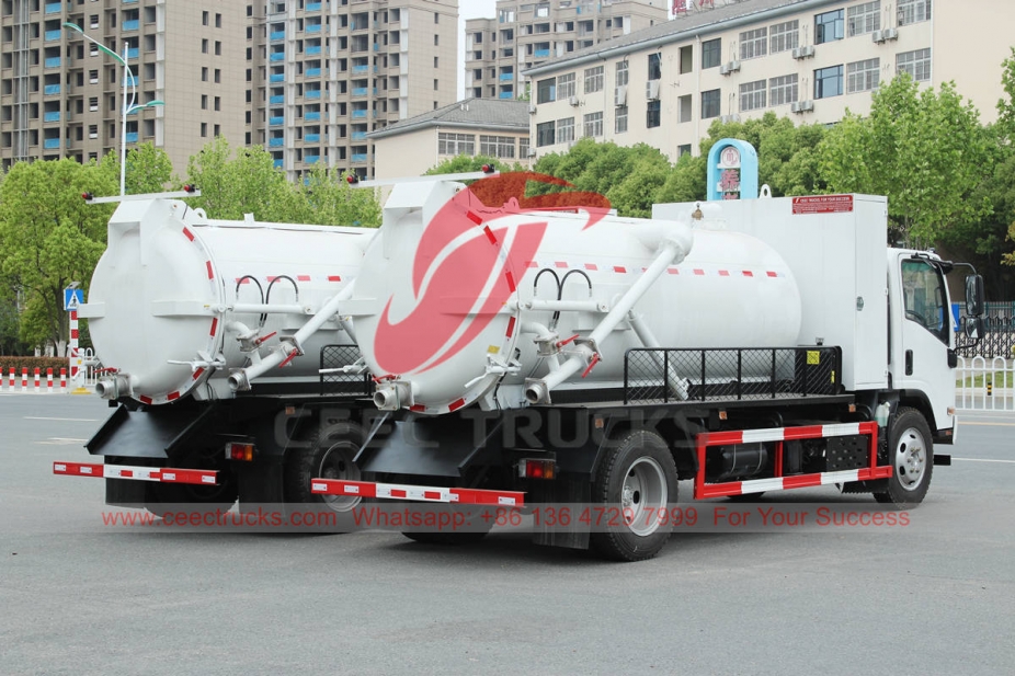 ISUZU NPR Sewer Vacuum Truck With MORO pump for Southeast Asia