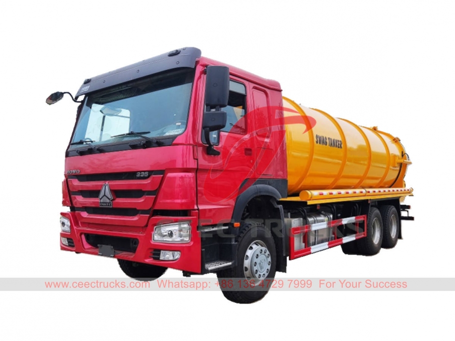 HOWO 6×4 vacuum tank truck at best price