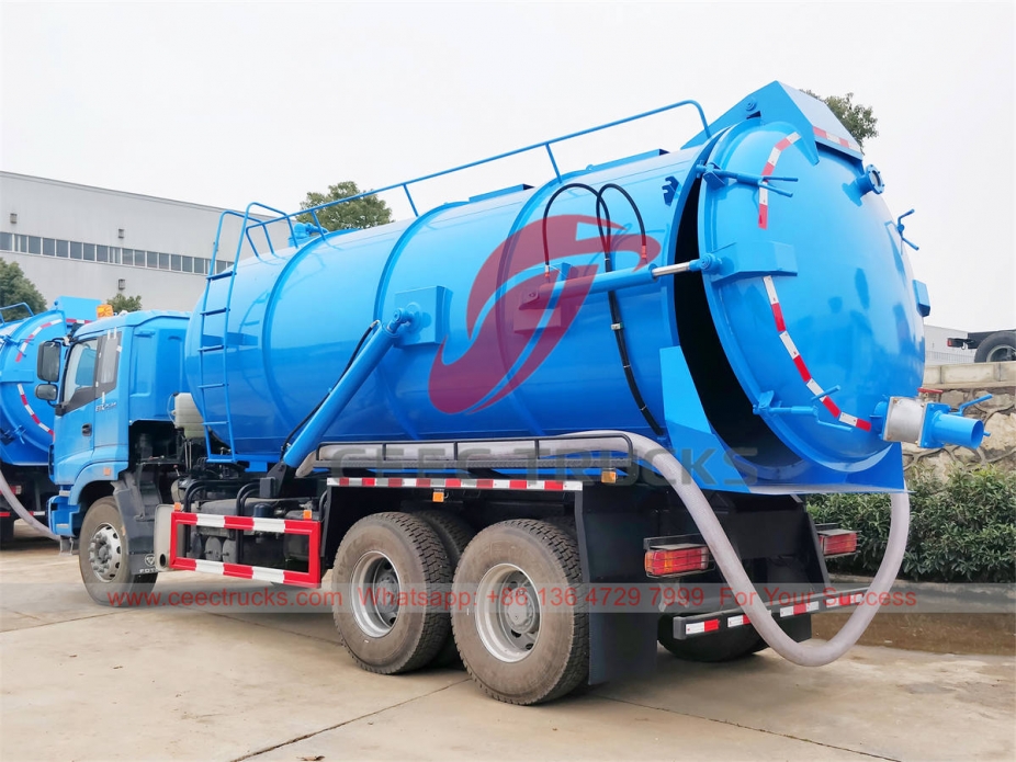 Brand new HOWO 10 wheeler vacuum sewage truck at best price