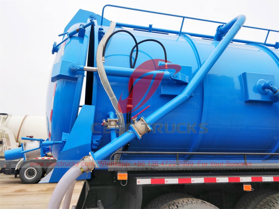 Brand new HOWO 10 wheeler vacuum sewage truck at best price