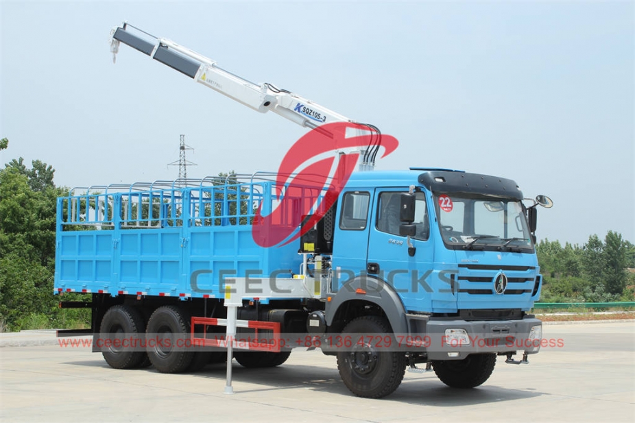 Beiben 6×4 RHD Crane truck at best price