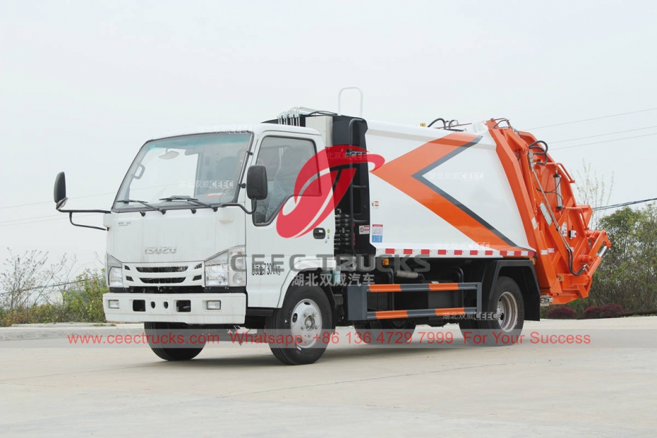 Customized ISUZU 100P 4×2 small refuse compactor at best price