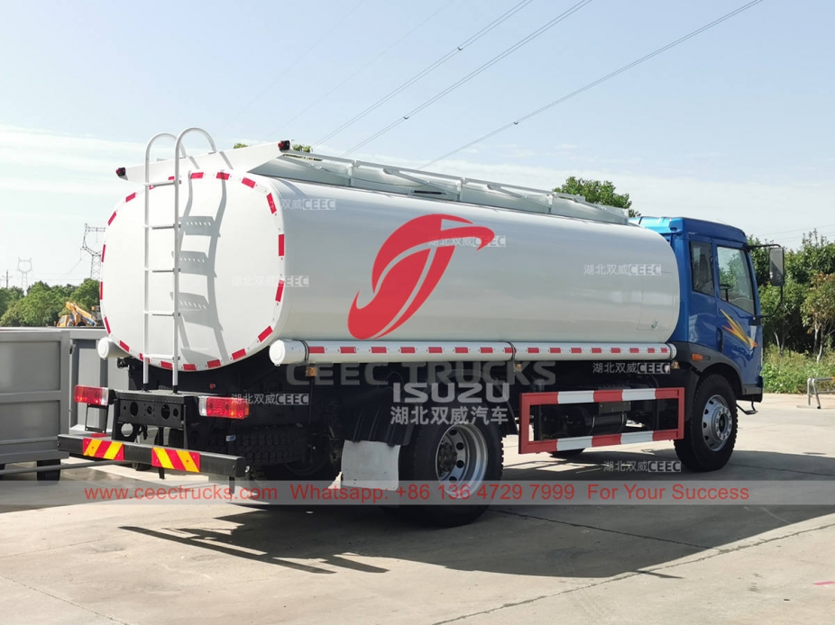 FAW 4×2 fuel tank truck 12000 liters fuel bowser at best price