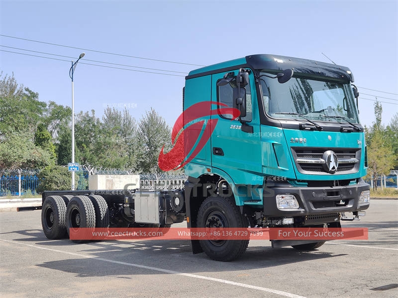 Beiben 6×4 V3 cabin 2538 truck chassis for sale