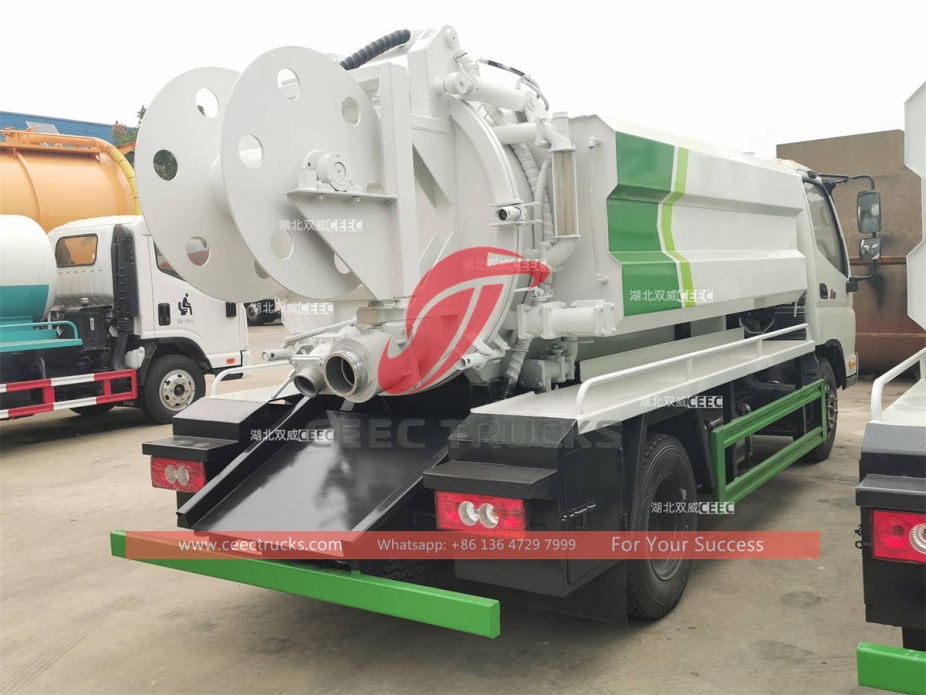 FOTON 5CBM RHD combination vacuum jetting truck