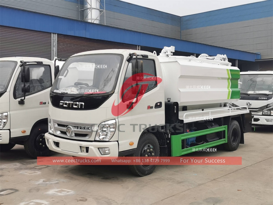 FOTON 5CBM RHD combination vacuum jetting truck