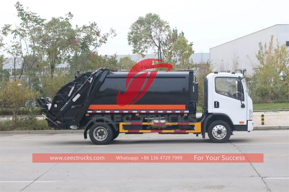 Custom-made FAW 6 wheels 6CBM waste compactor truck for sale