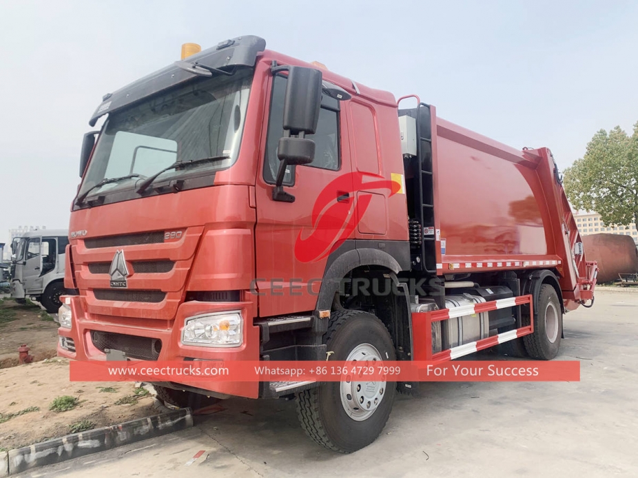 HOWO RHD 4×2 12CBM garbage compactor on sale