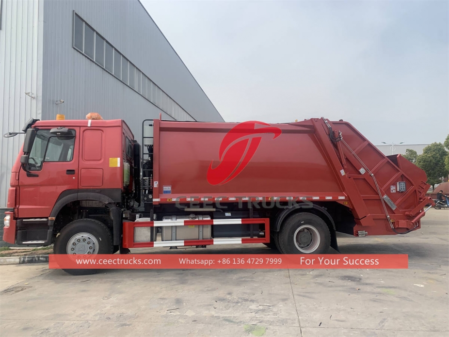 HOWO RHD 4×2 12CBM garbage compactor on sale