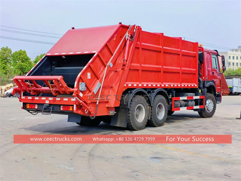 Brand new HOWO RHD 371HP 20CBM refuse compactor truck with low price