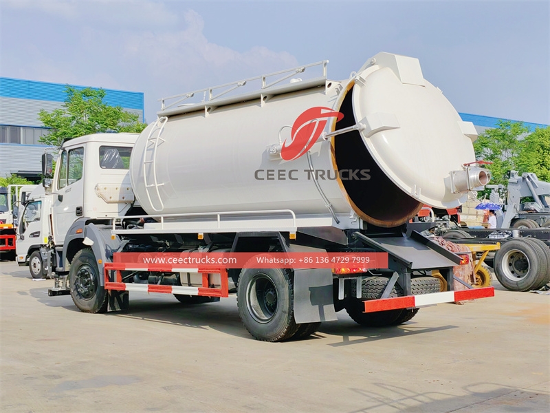 BEIBEN 270hp 14000L Vacuum Sewage Truck with direct factory sale