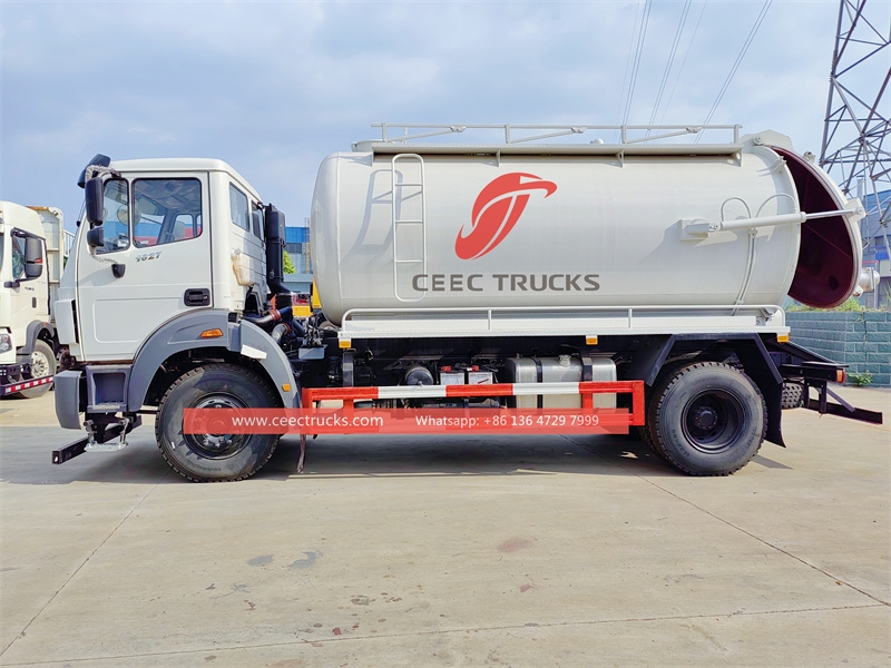 BEIBEN 270hp 14000L Vacuum Sewage Truck with direct factory sale