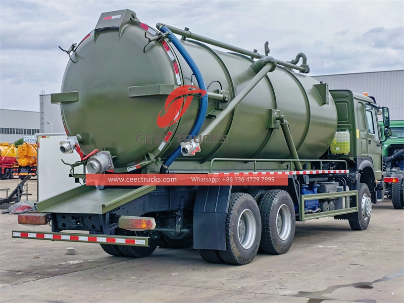 SINOTRUK 25m3 Vacuum Sewage Suction trucks with best price