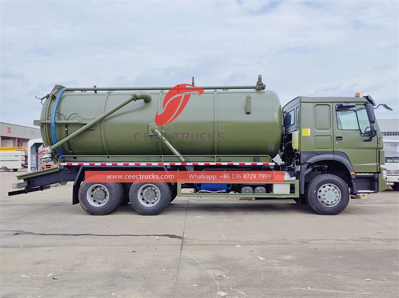 SINOTRUK 25m3 Vacuum Sewage Suction trucks with best price