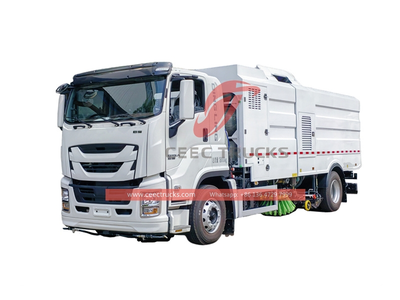 ISUZU GIGA 16cbm road sweeping and washing truck