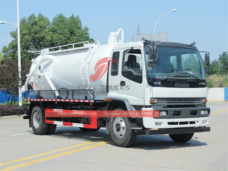 ISUZU FTR 6 wheeler vacuum suction truck made in China