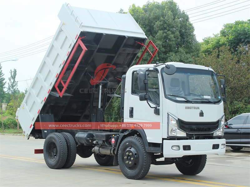 5 tons 4x2 HOWO Tipper Truck Dump Trucks made in China