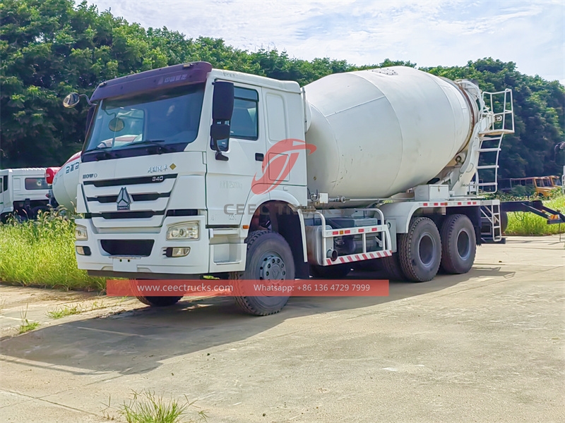 Used HOWO heavy duty 340HP Concrete Mixer Truck from China