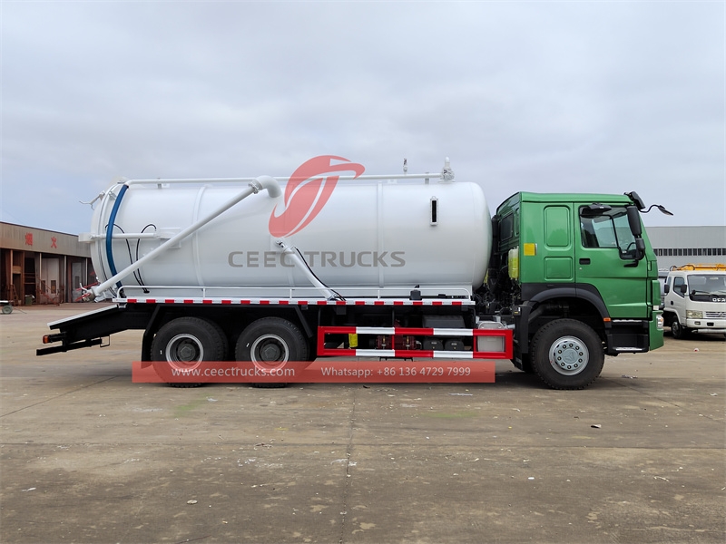 SINOTRUK 20m3 Vacuum Sewage Suction trucks with factory direct sale