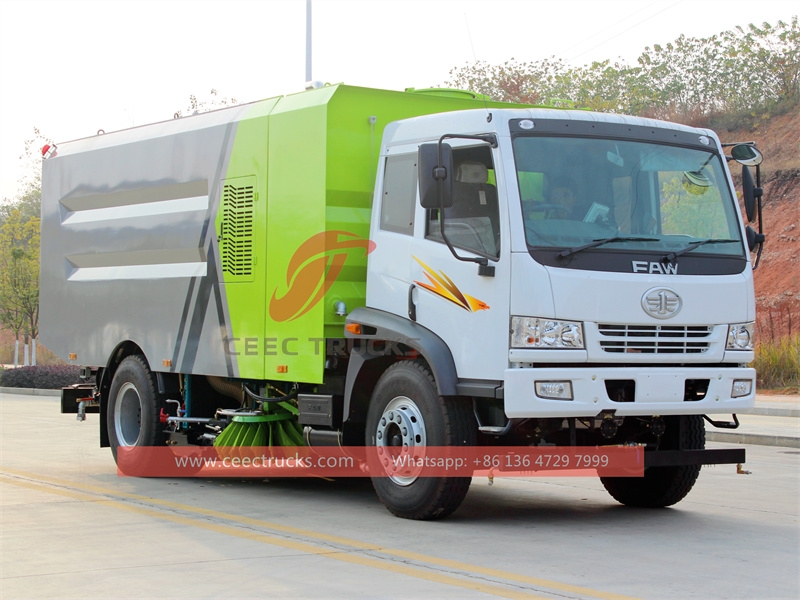 Faw RHD vacuum sweeping truck with factory direct sale