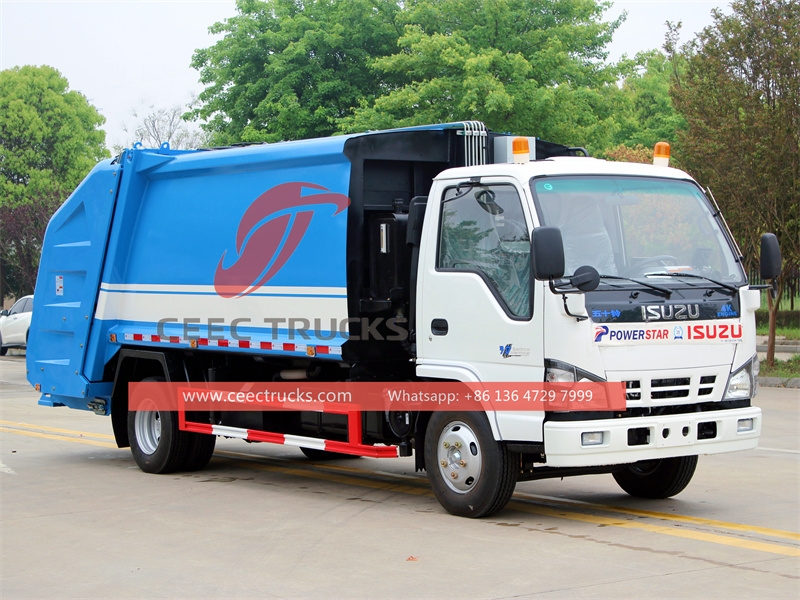 ISUZU NKR 6CBM Waste Compactor truck with factory direct sale